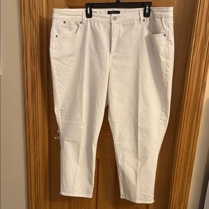Talbots White Ankle Cropped Jeans